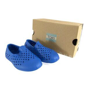 Toms Toddler Tiny Romper Water Shoes Slip On Plastic Blue Size 6